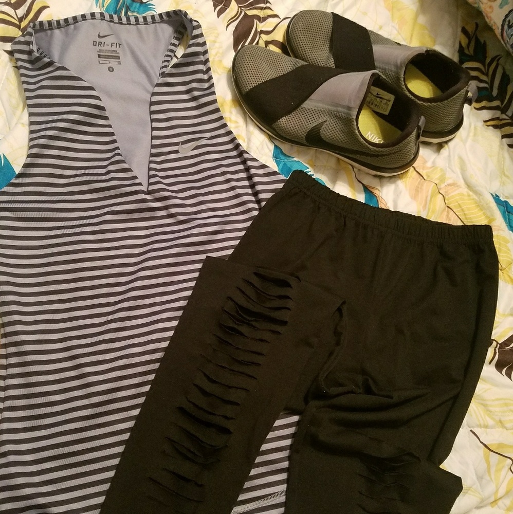 SET cute nike drifit top